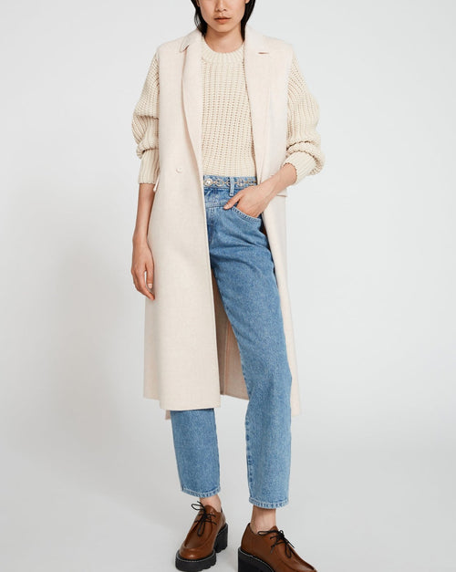 Claudie Pierlot - Manteau Glycine - Vanille