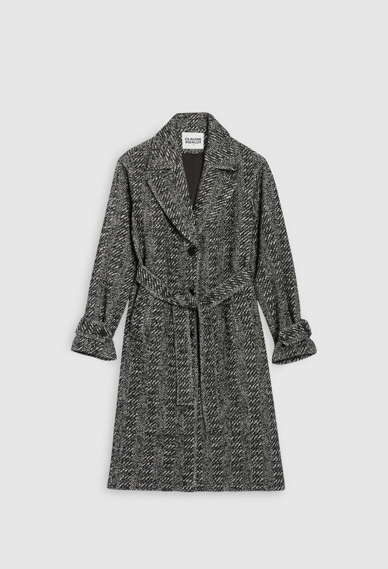 Claudie Pierlot - Galabis coat - China grey