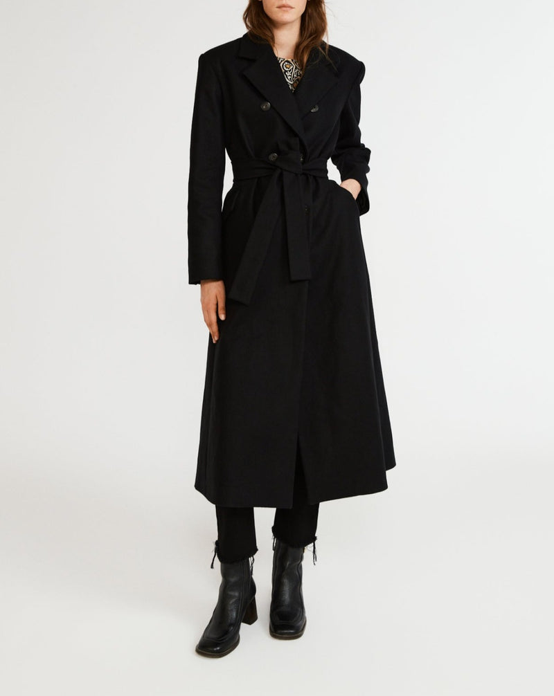 Claudie Pierlot - Trench En Laine - Noir