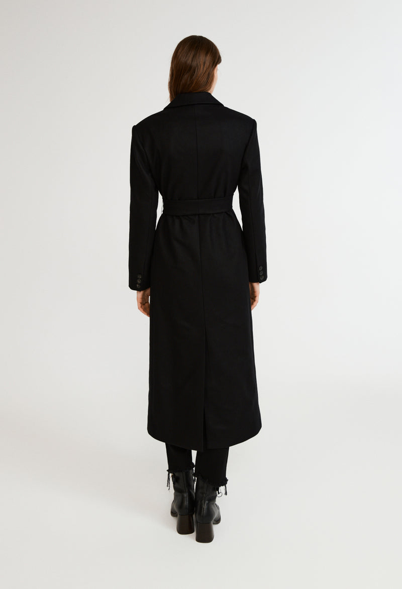 Claudie Pierlot - Wool Trench Coat - Black