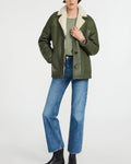 Claudie Pierlot - Peau Lainée - Fenda - Kaki
