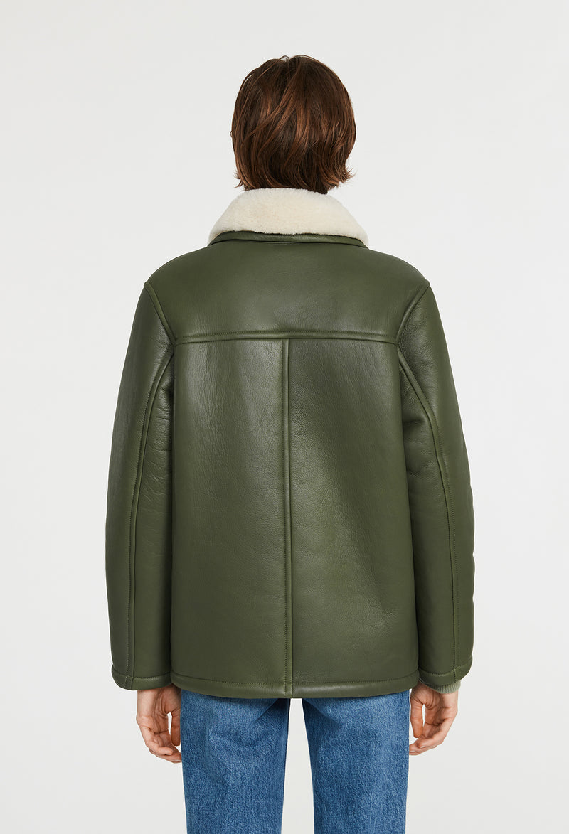 Claudie Pierlot - Peau Lainée Fenda - Khaki