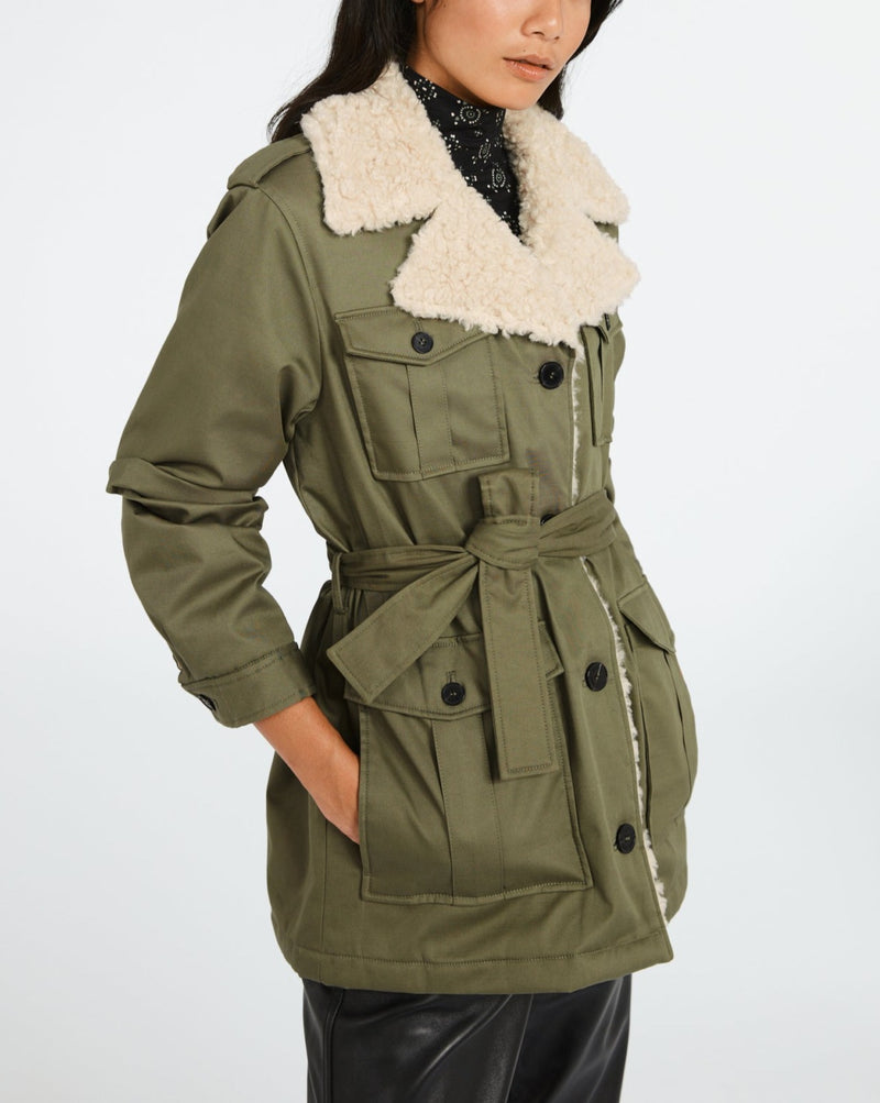 Claudie Pierlot - Garance Parka - Khaki