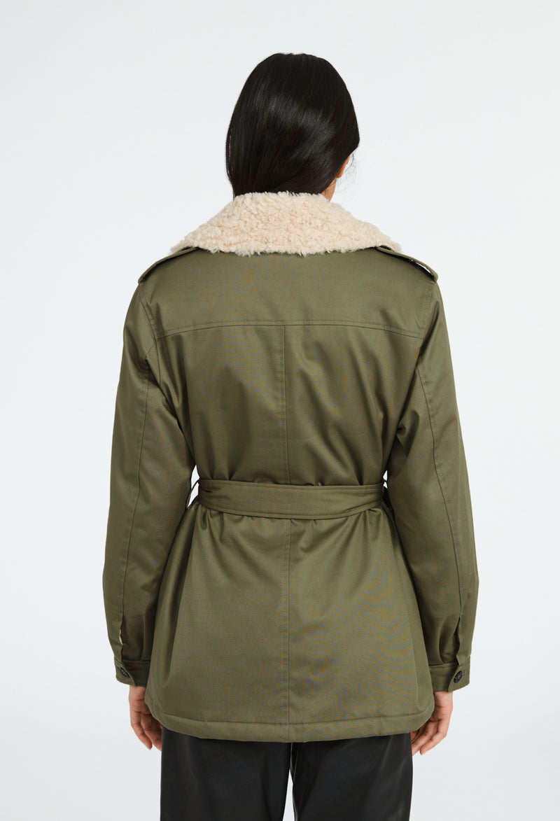 Claudie Pierlot - Garance Parka - Khaki