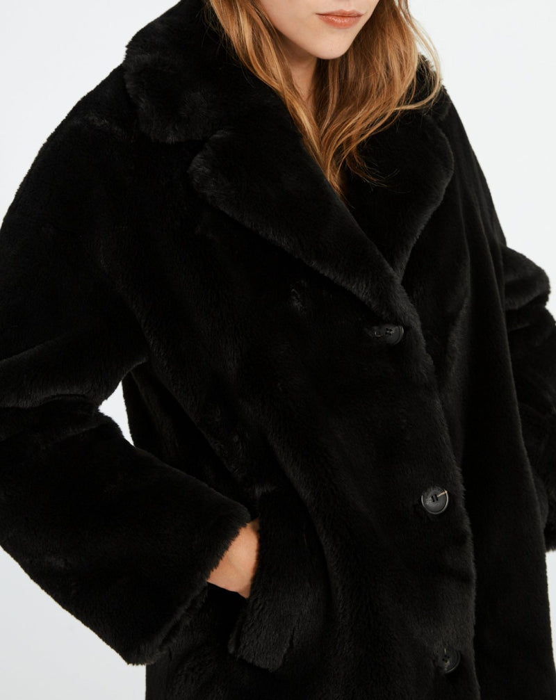 Claudie Pierlot - Faux fur Frida - Black