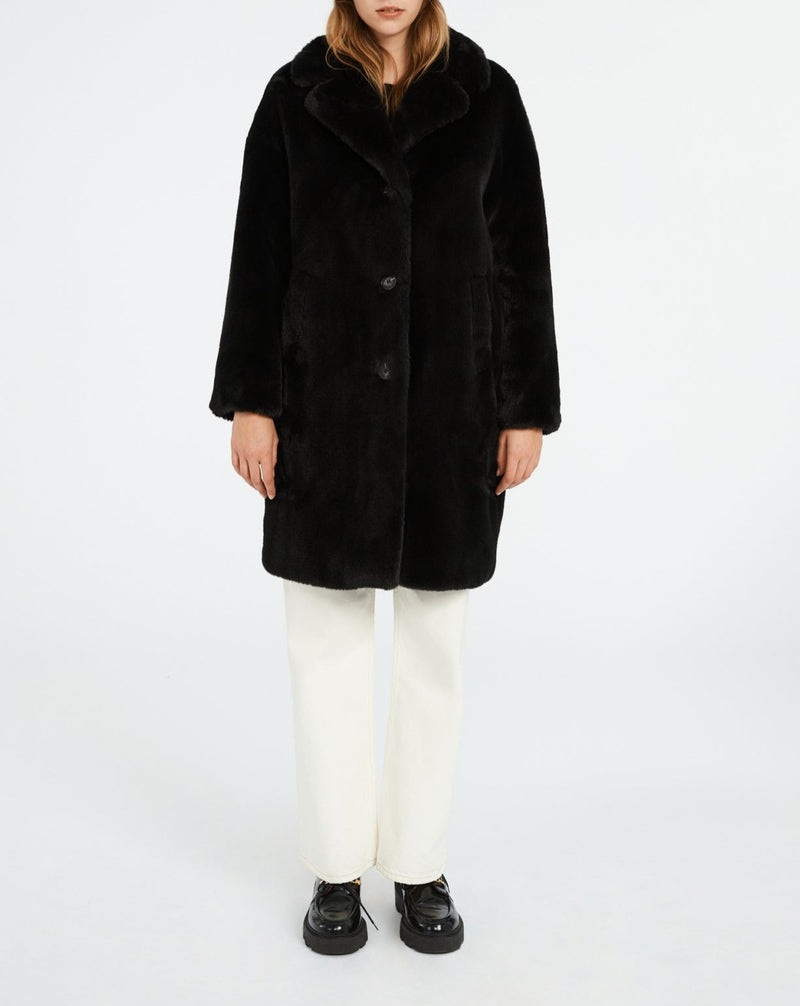 Claudie Pierlot - Faux fur Frida - Black