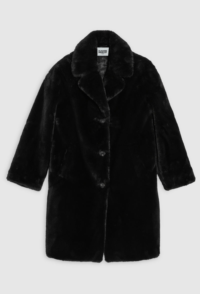 Claudie Pierlot - Faux fur Frida - Black