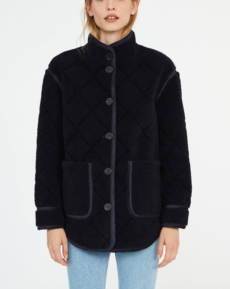 Claudie Pierlot - False Fur Falcon - Navy