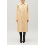 Beige Mid-Length Reversible Coat