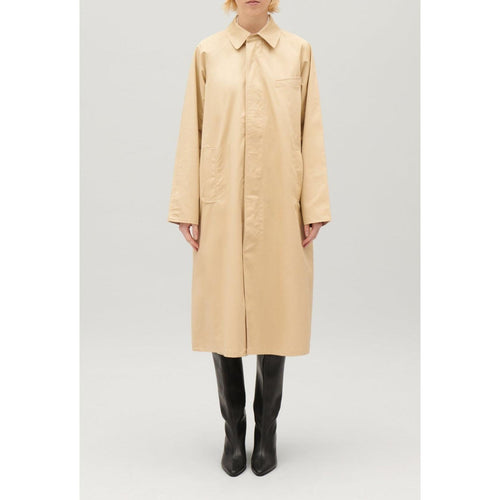 Manteau Réversible Mi-Long Beige