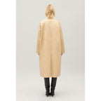 Beige Mid-Length Reversible Coat
