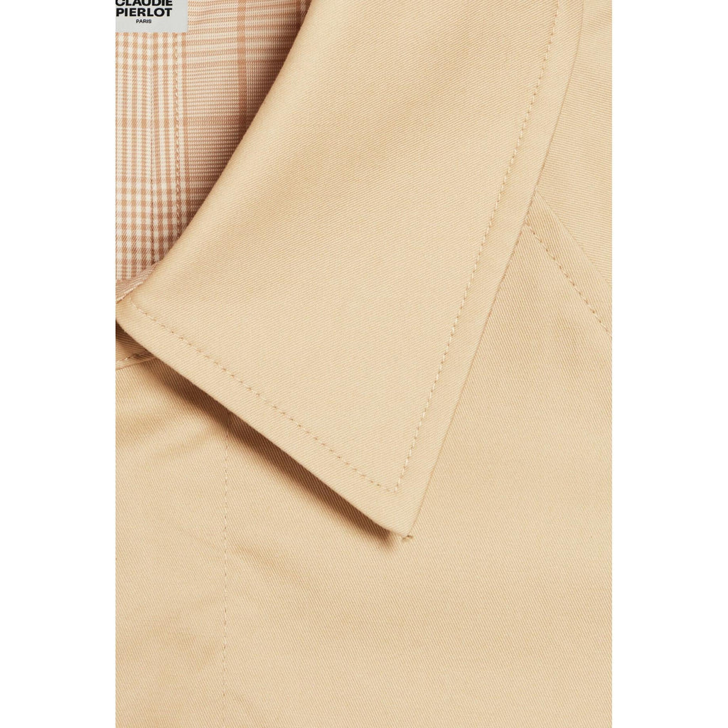 Beige Mid-Length Reversible Coat