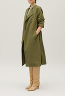 Gabardina - Geraldine Nylon - Caqui