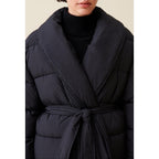 Shawl Collar Down Jacket With Belt