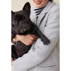 Mid-Length Light Gray Tailored Coat