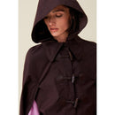 Claudie Pierlot - Cape À Capuche Amovible Prune