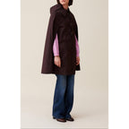 Plum Removable Hooded Cape