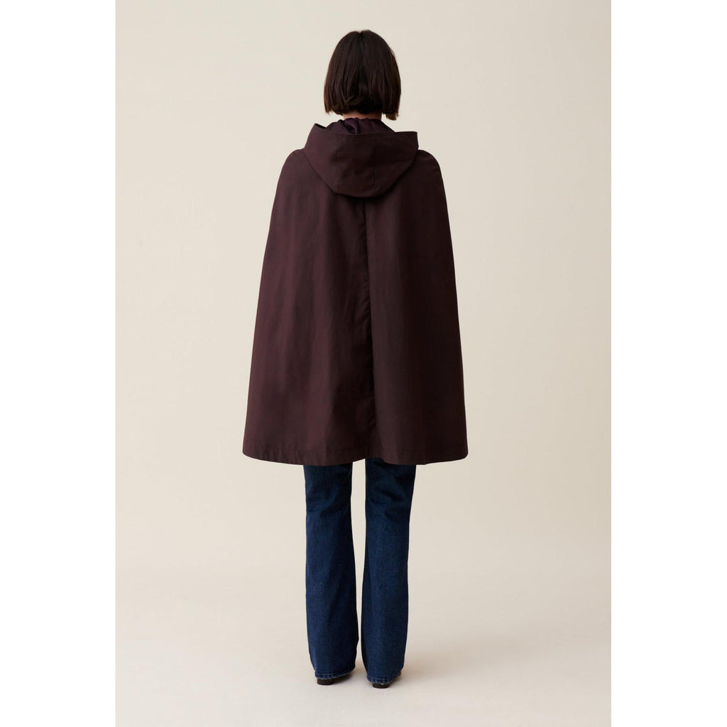 Plum Removable Hooded Cape