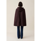Plum Removable Hooded Cape