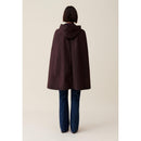 Claudie Pierlot - Cape À Capuche Amovible Prune