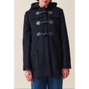 Claudie Pierlot - Manteau Court Capuche Bleu Marine