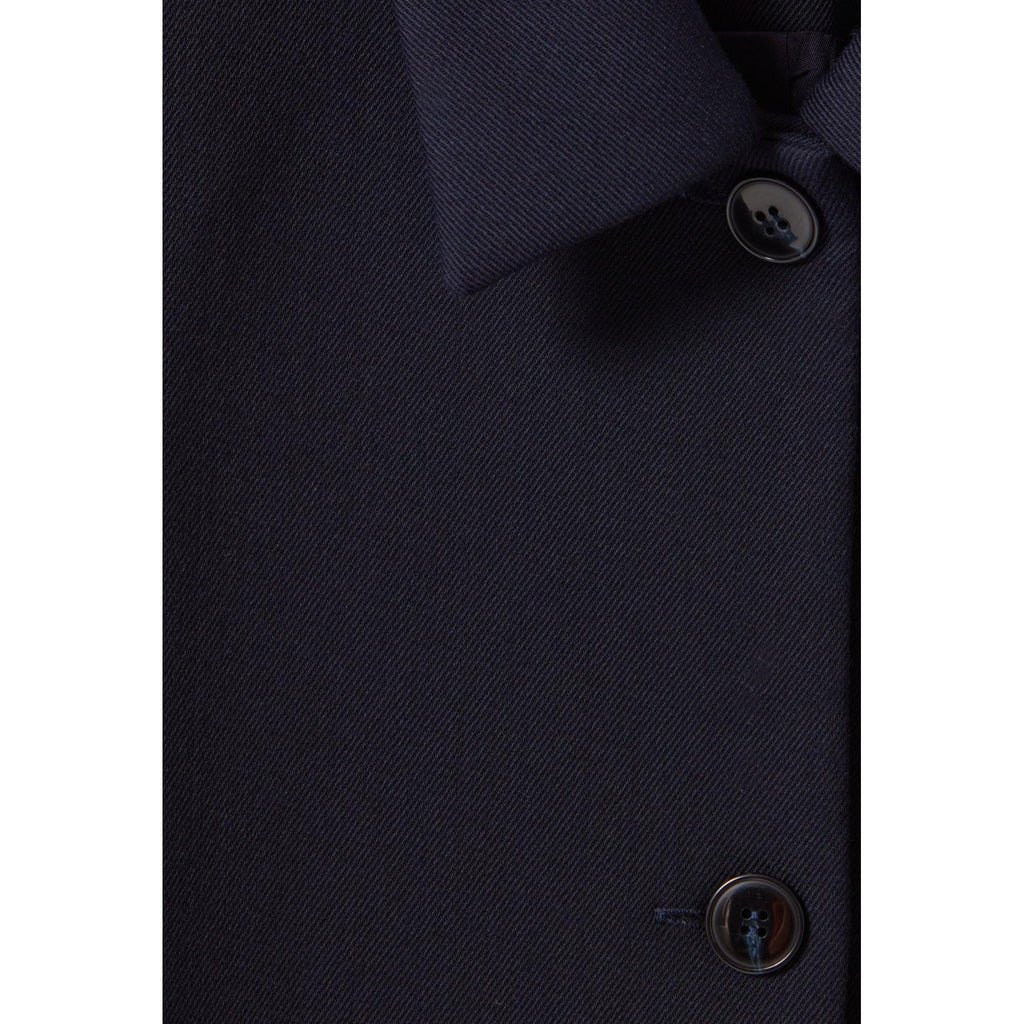Long Straight Cut Blue Coat