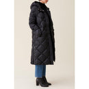 Chaqueta larga acolchada con capucha
