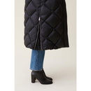 Chaqueta larga acolchada con capucha