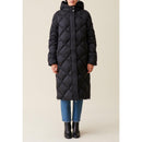 Chaqueta larga acolchada con capucha