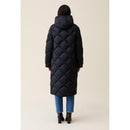 Chaqueta larga acolchada con capucha