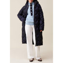 Chaqueta larga acolchada con capucha