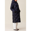 Chaqueta larga acolchada con capucha
