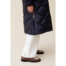 Chaqueta larga acolchada con capucha