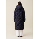 Chaqueta larga acolchada con capucha