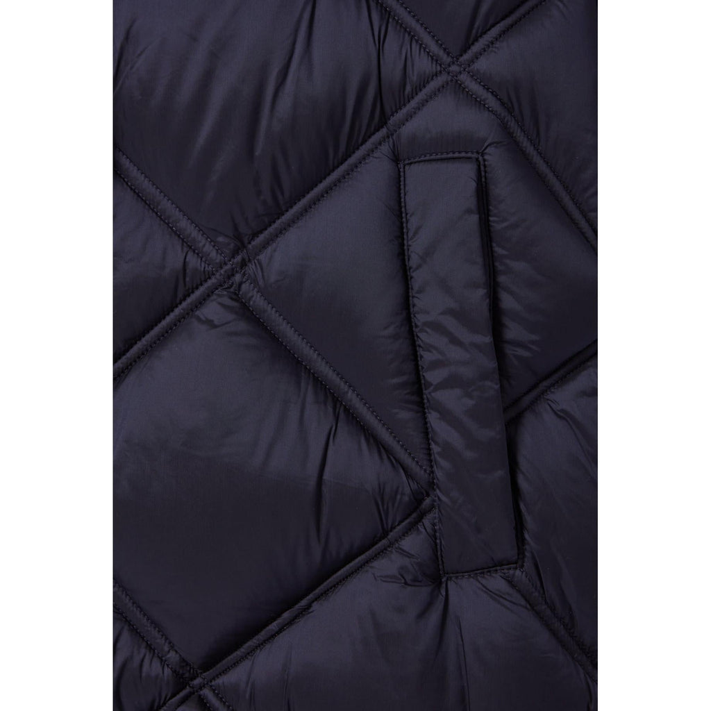 Long Quilted Hooded Down Jacket
