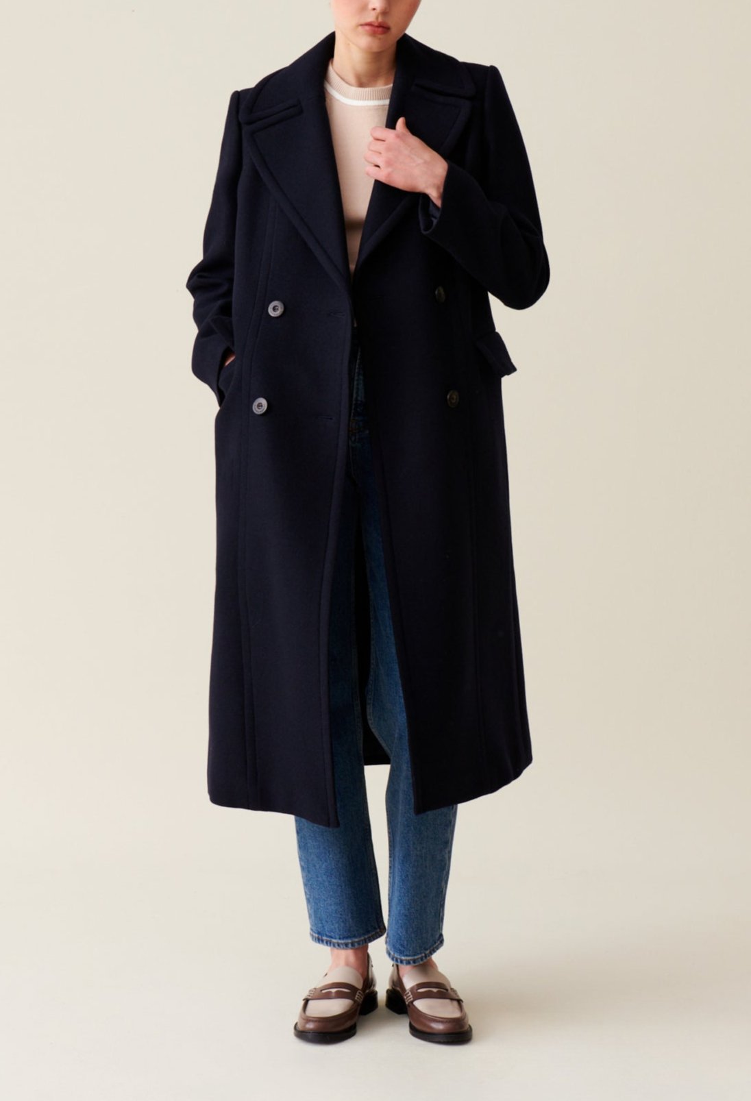 Claudie Pierlot - Coat - Ganesha - Navy