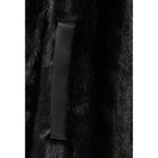 Black Faux Fur Coat