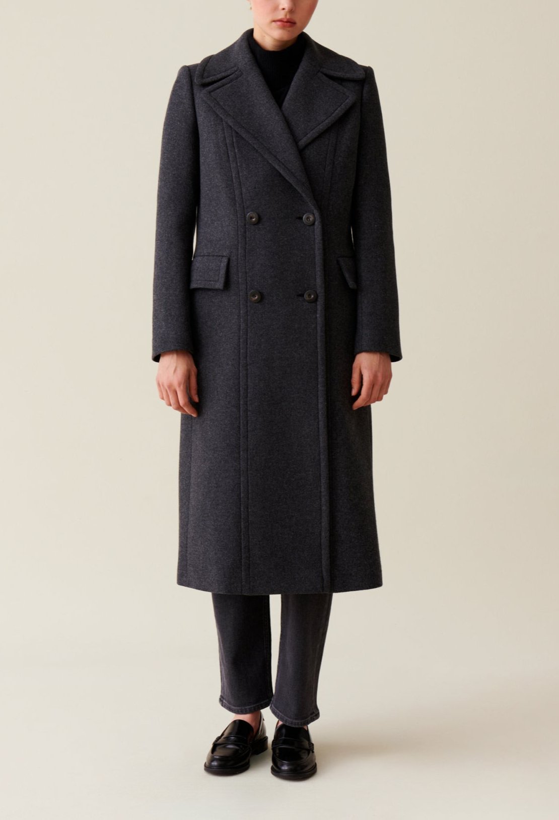 Claudie Pierlot - Coat - Ganesha Bis - Anthracite Gray