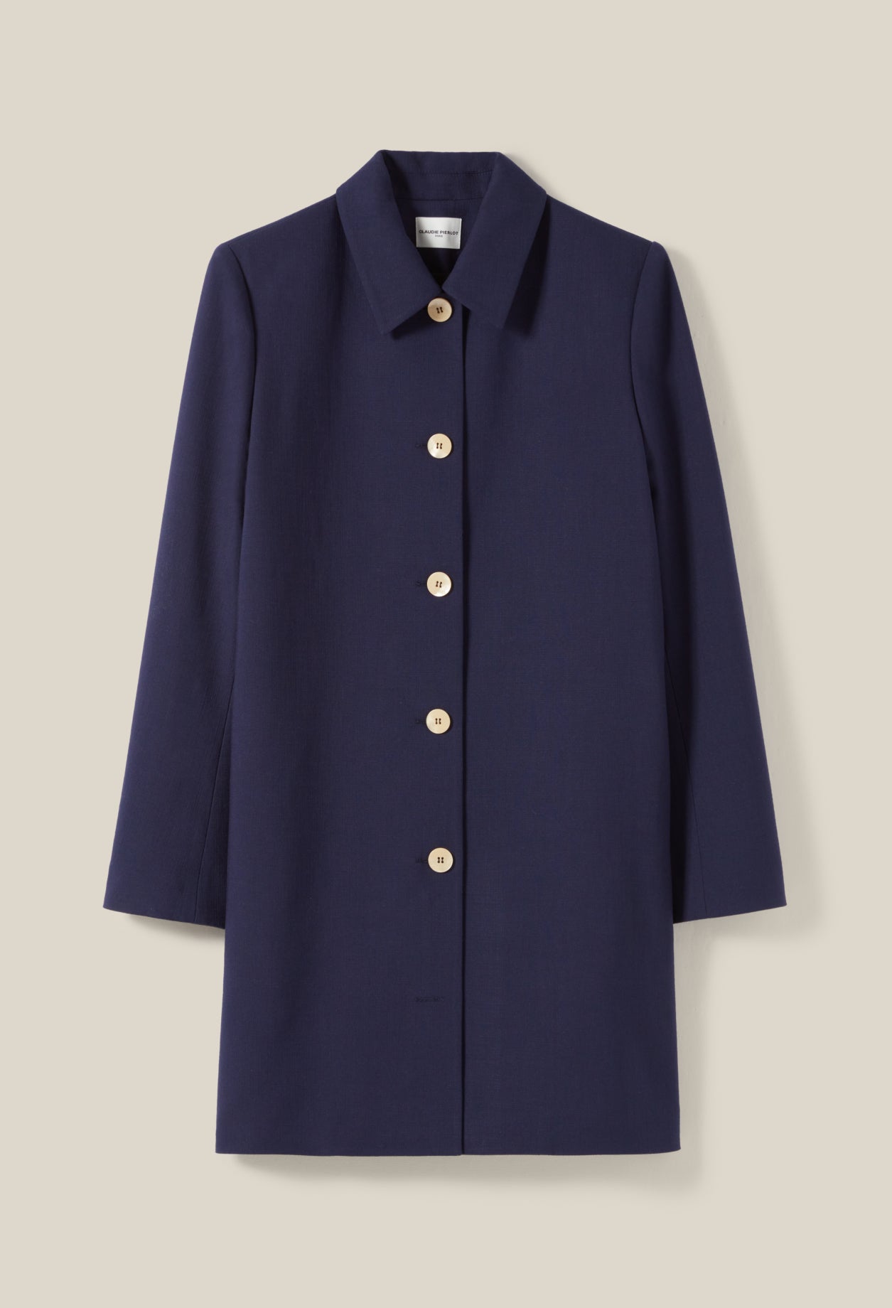 Claudie Pierlot - Coat - Gardeni - Navy