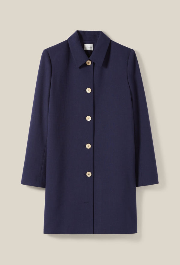 Claudie Pierlot - Coat - Gardeni - Navy