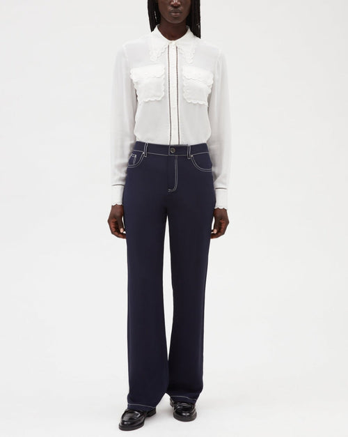 Claudie Pierlot - Trousers - Palinosoielong - Ink