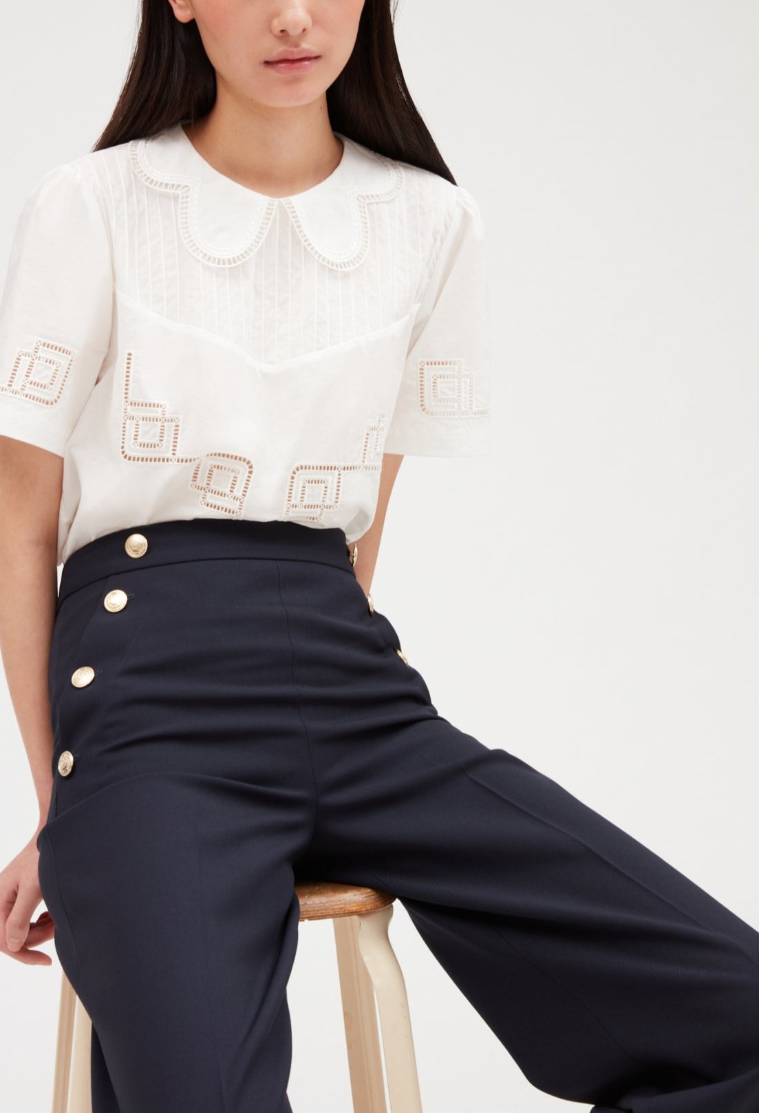 Pames Trousers - Navy