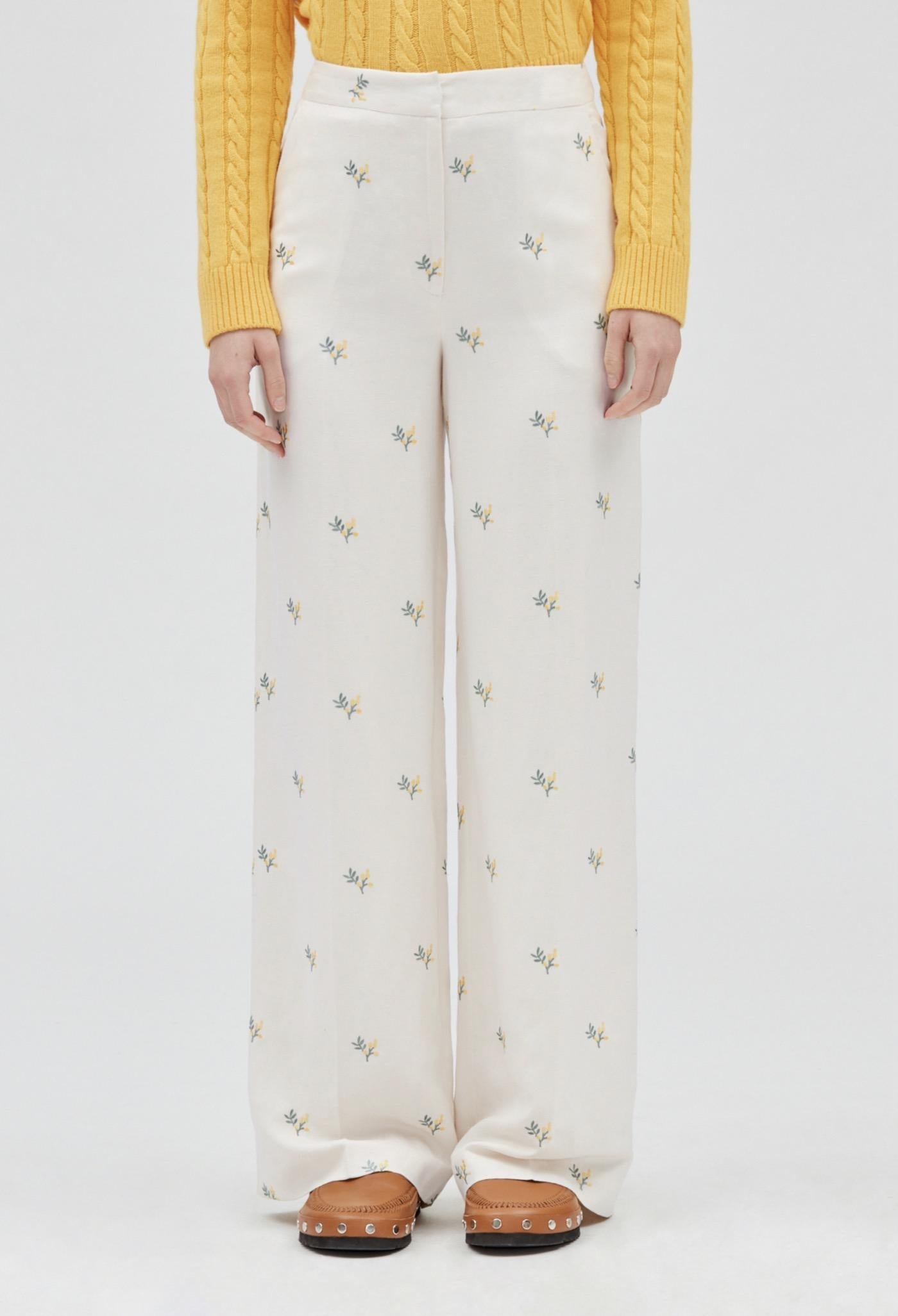 Trousers - Pisto Bis - Light Print