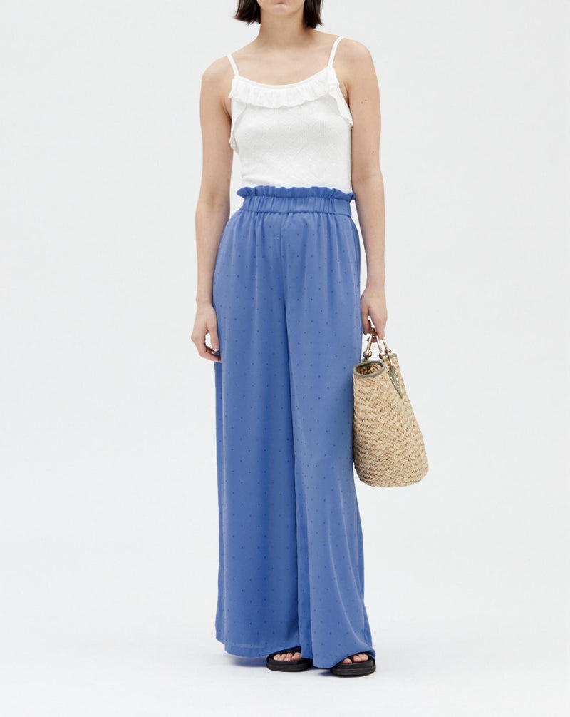 Claudie Pierlot - Pantalon - Pantin Strass - Bleu Ciel