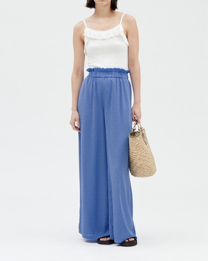 Claudie Pierlot - Pantalon - Pantin Strass - Bleu Ciel