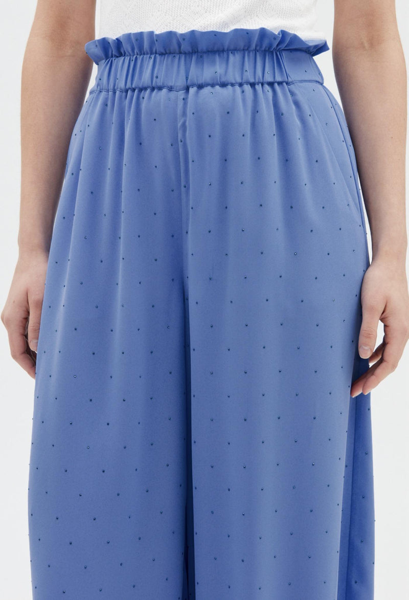 Claudie Pierlot - Pantalon - Pantin Strass - Bleu Ciel