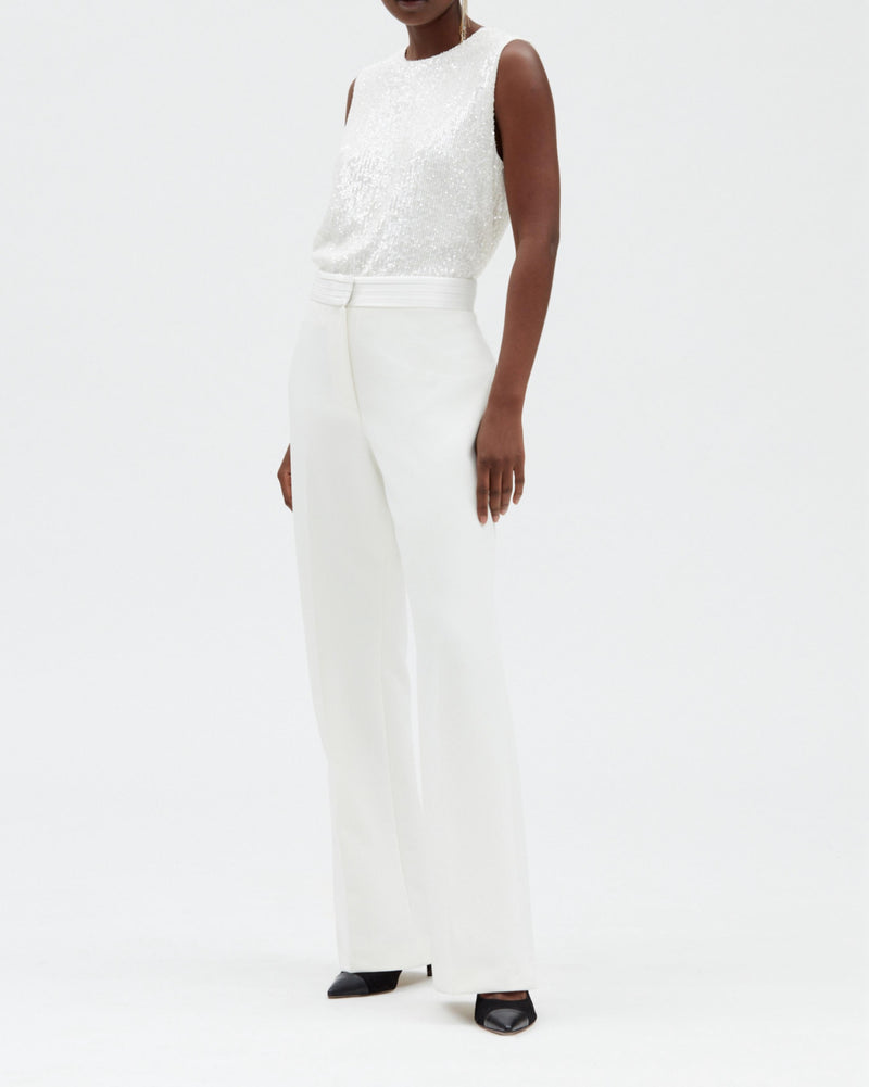 Claudie Pierlot - Pantalon Plume - Blanc