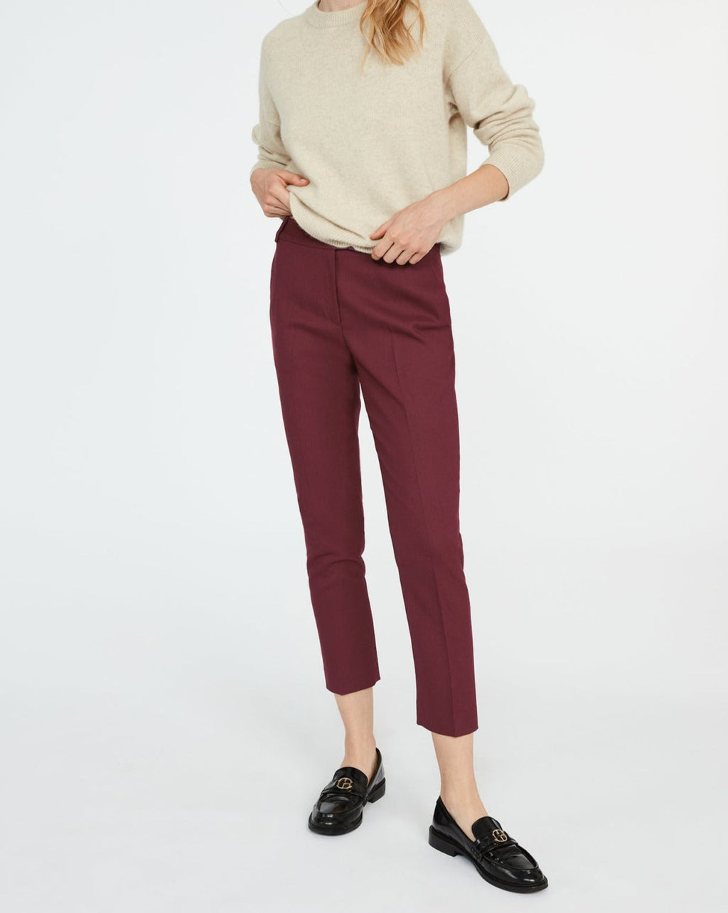 Trousers - Break - Burgundy