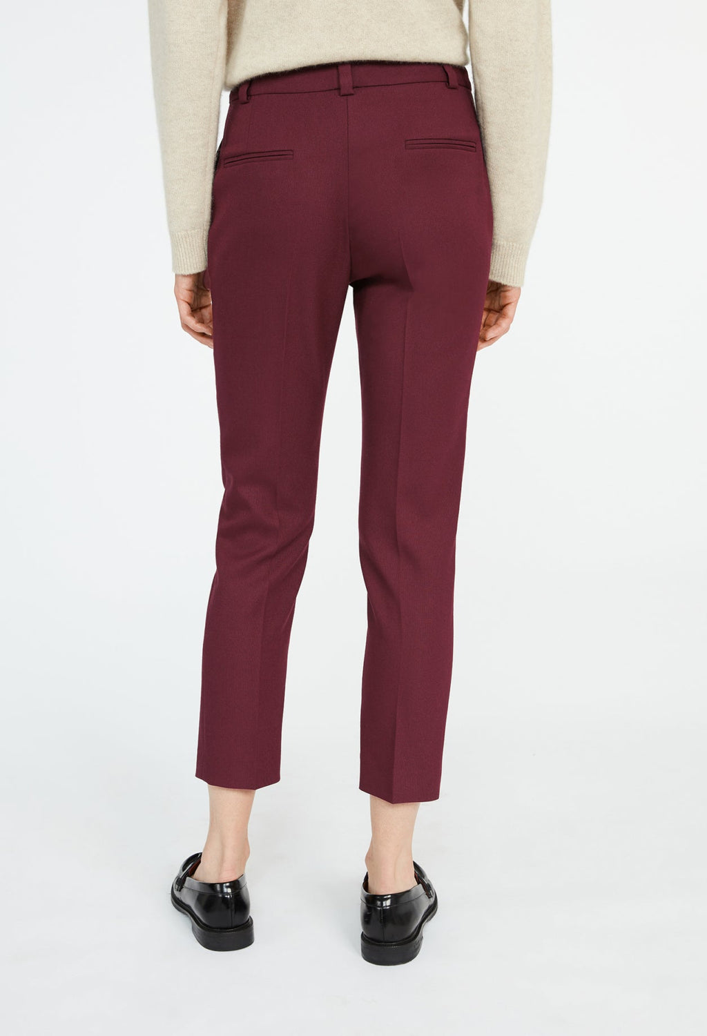 Trousers - Break - Burgundy