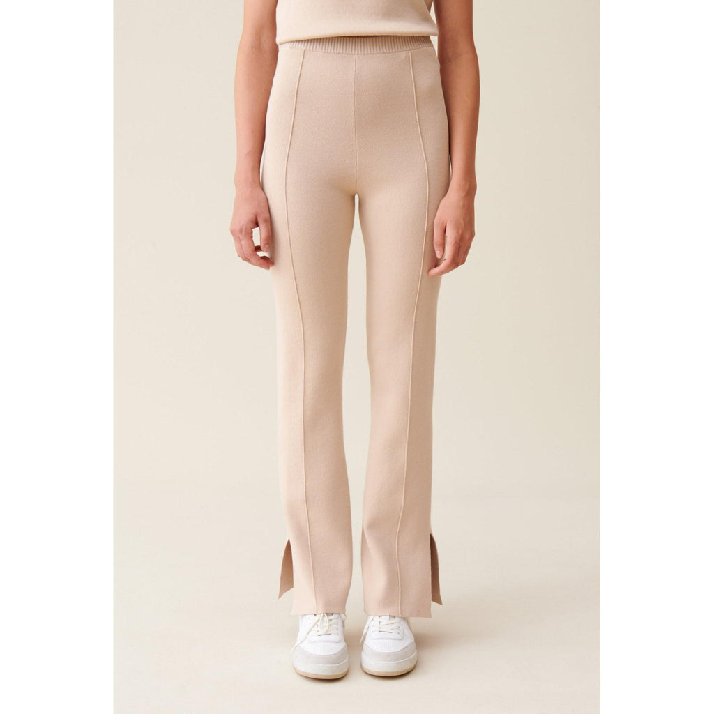 Pantalon Droit Fentes Cheville
